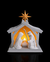 3D Printed LED Lit Nativity Scene | Modern Christmas Home Decor