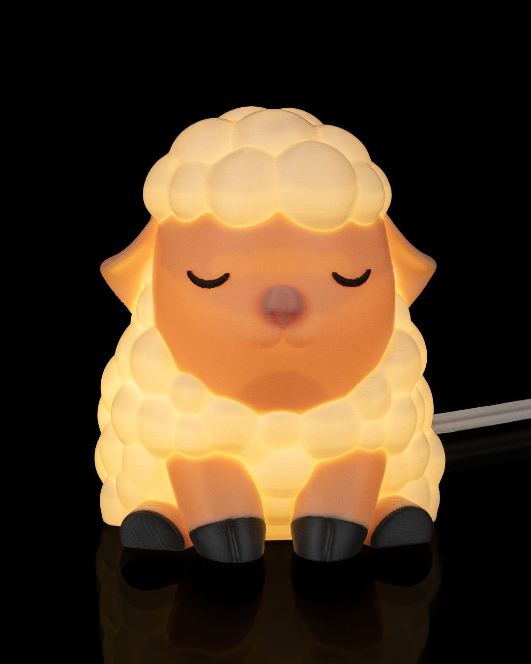 Dreaming Ewe Night Light | Cozy 3D Printed Sheep Table Lamp