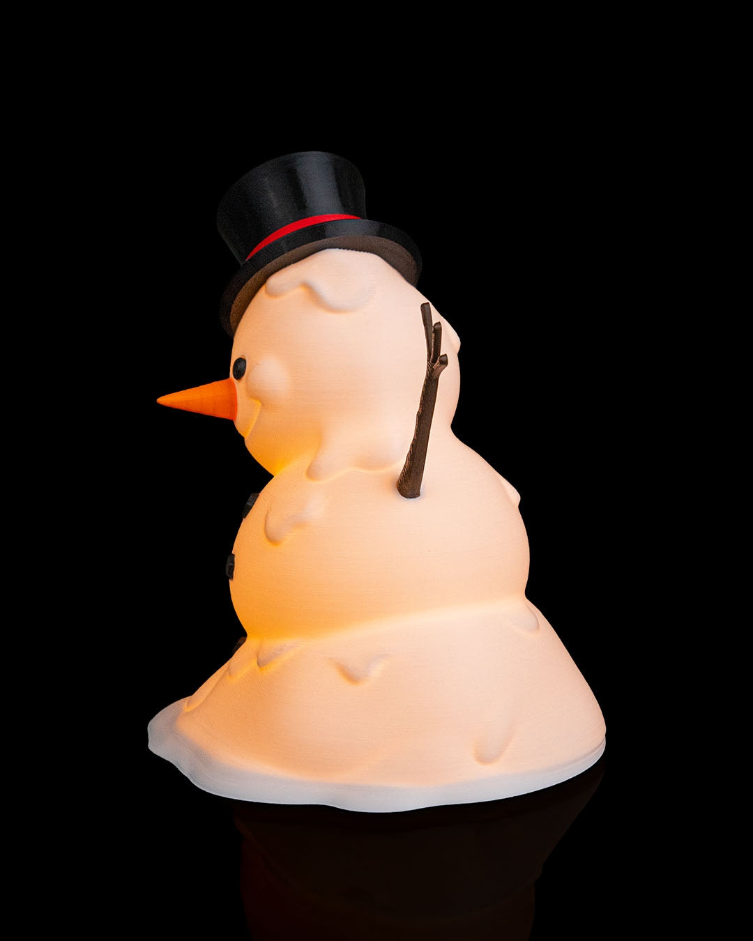 Happy Snowman – 3D Printed Christmas Snowman Lamp | Festive Home Décor & Holiday Gift