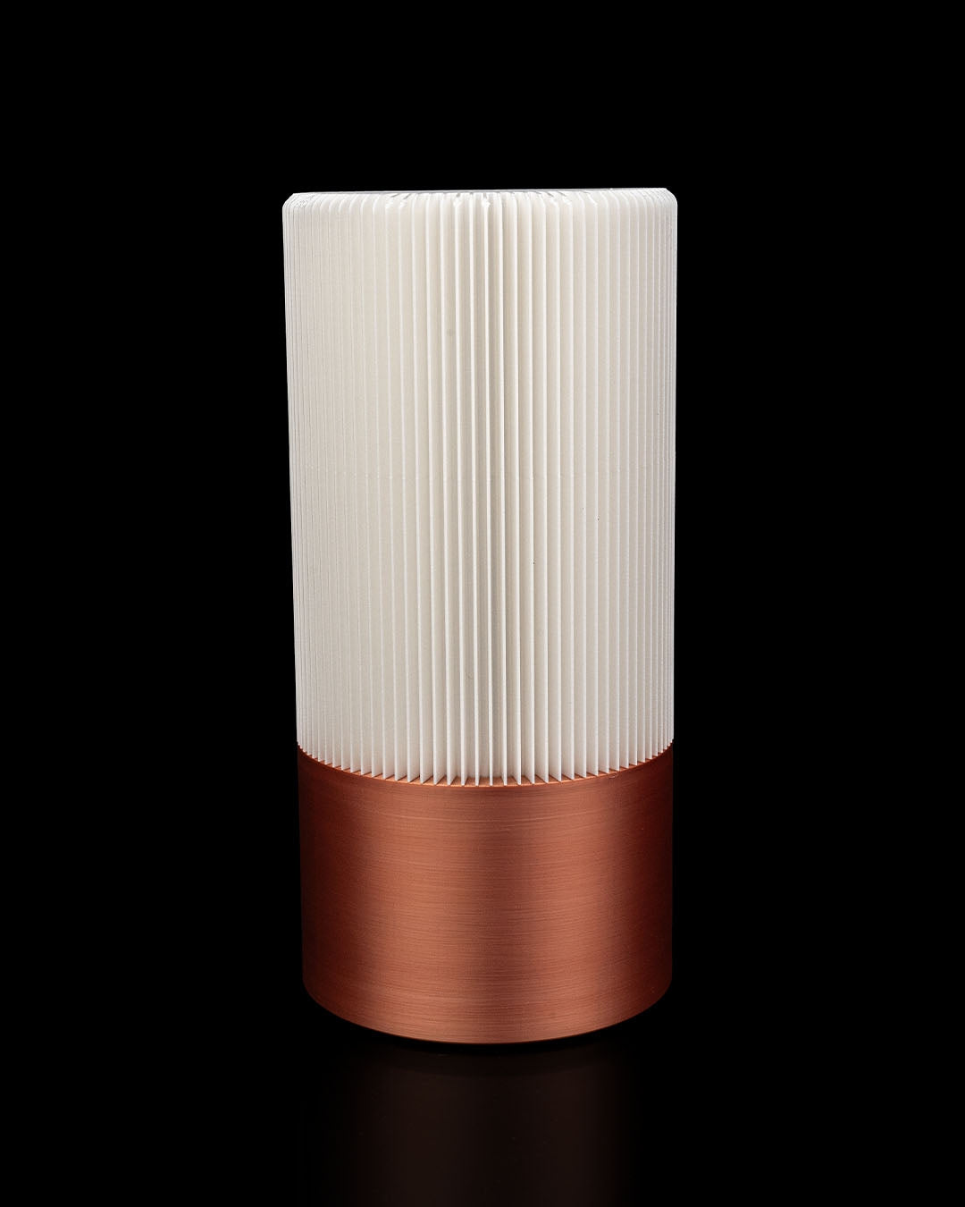 Modern Fluted Table Lamp | Elegant Ambient Warm Light | 3D Printed Polymer