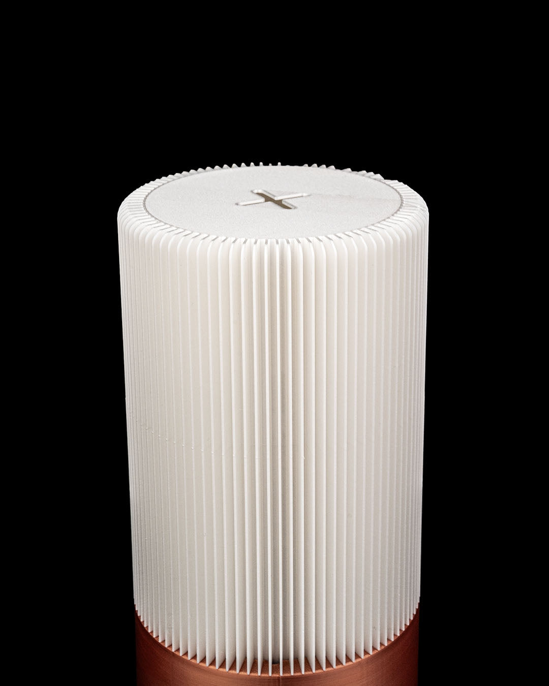 Modern Fluted Table Lamp | Elegant Ambient Warm Light | 3D Printed Polymer