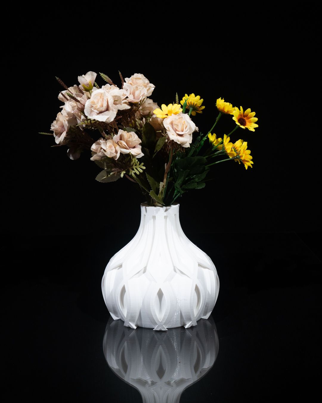 Petal Bloom 3D Printed Vase | Contemporary Floral Accent Decor