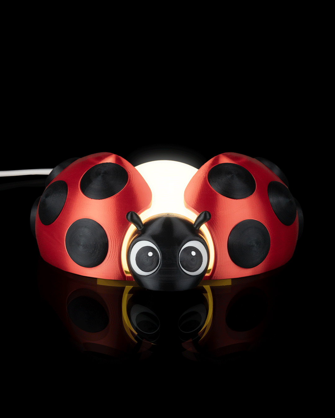 Ladybug Glow 3D Printed Night Light | Cute G9 LED Ambient Lamp