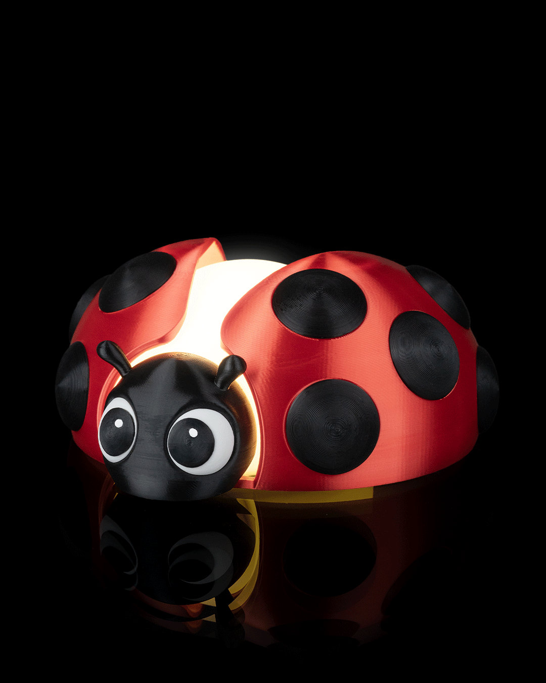 Ladybug Glow 3D Printed Night Light | Cute G9 LED Ambient Lamp