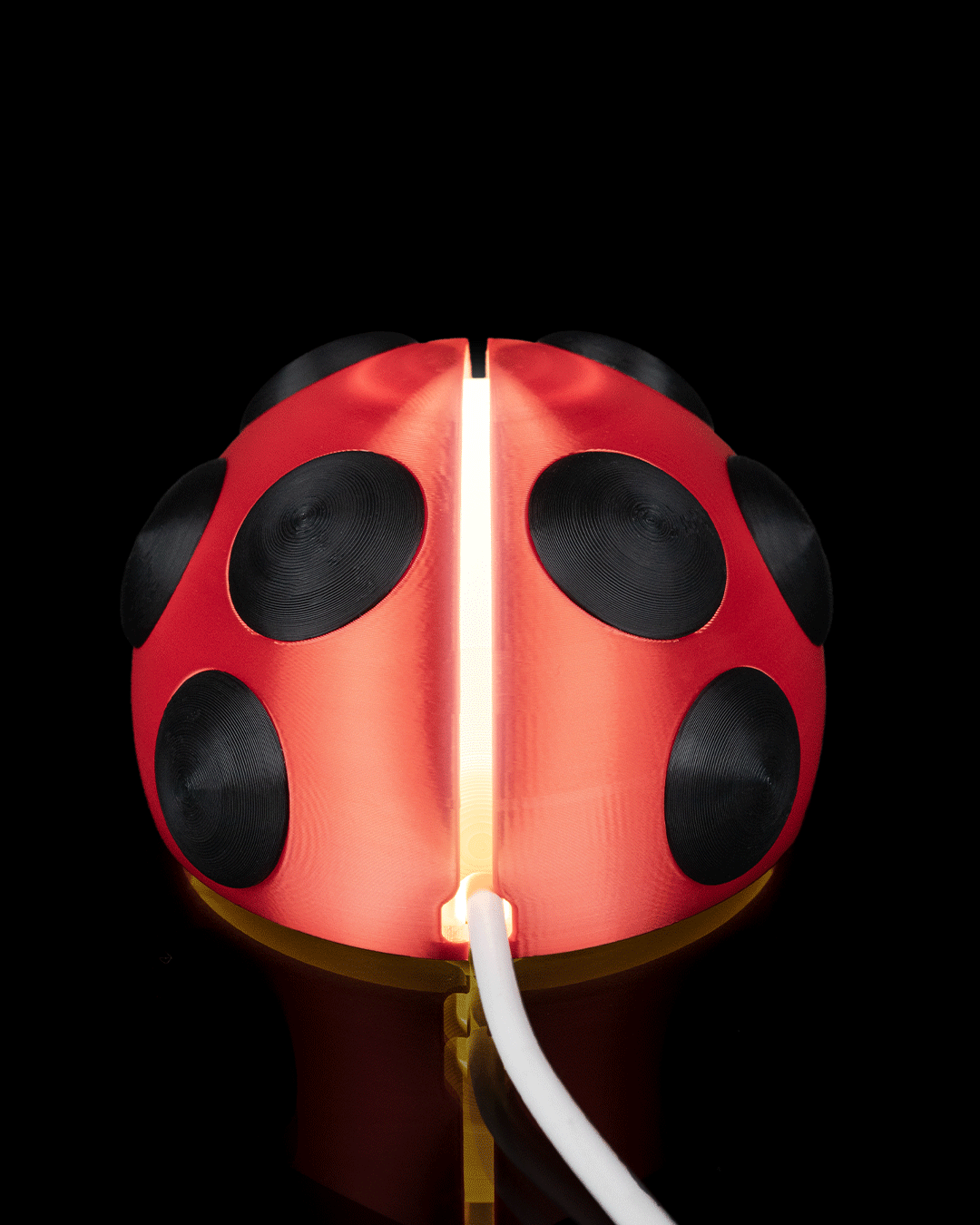 Ladybug Glow 3D Printed Night Light | Cute G9 LED Ambient Lamp