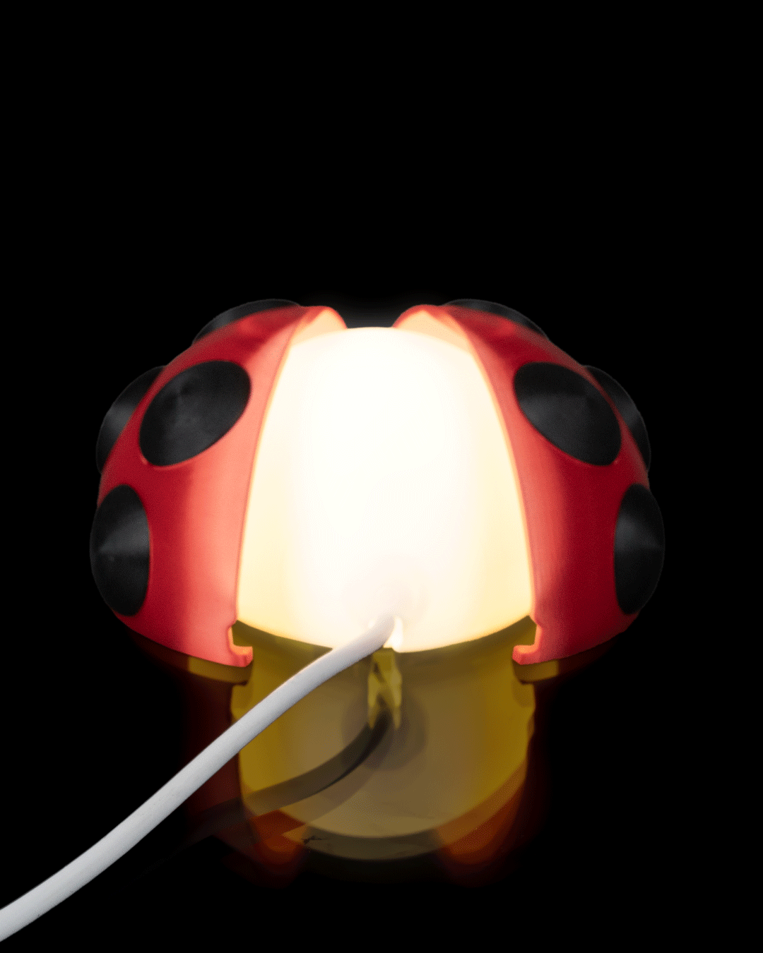 Ladybug Glow 3D Printed Night Light | Cute G9 LED Ambient Lamp