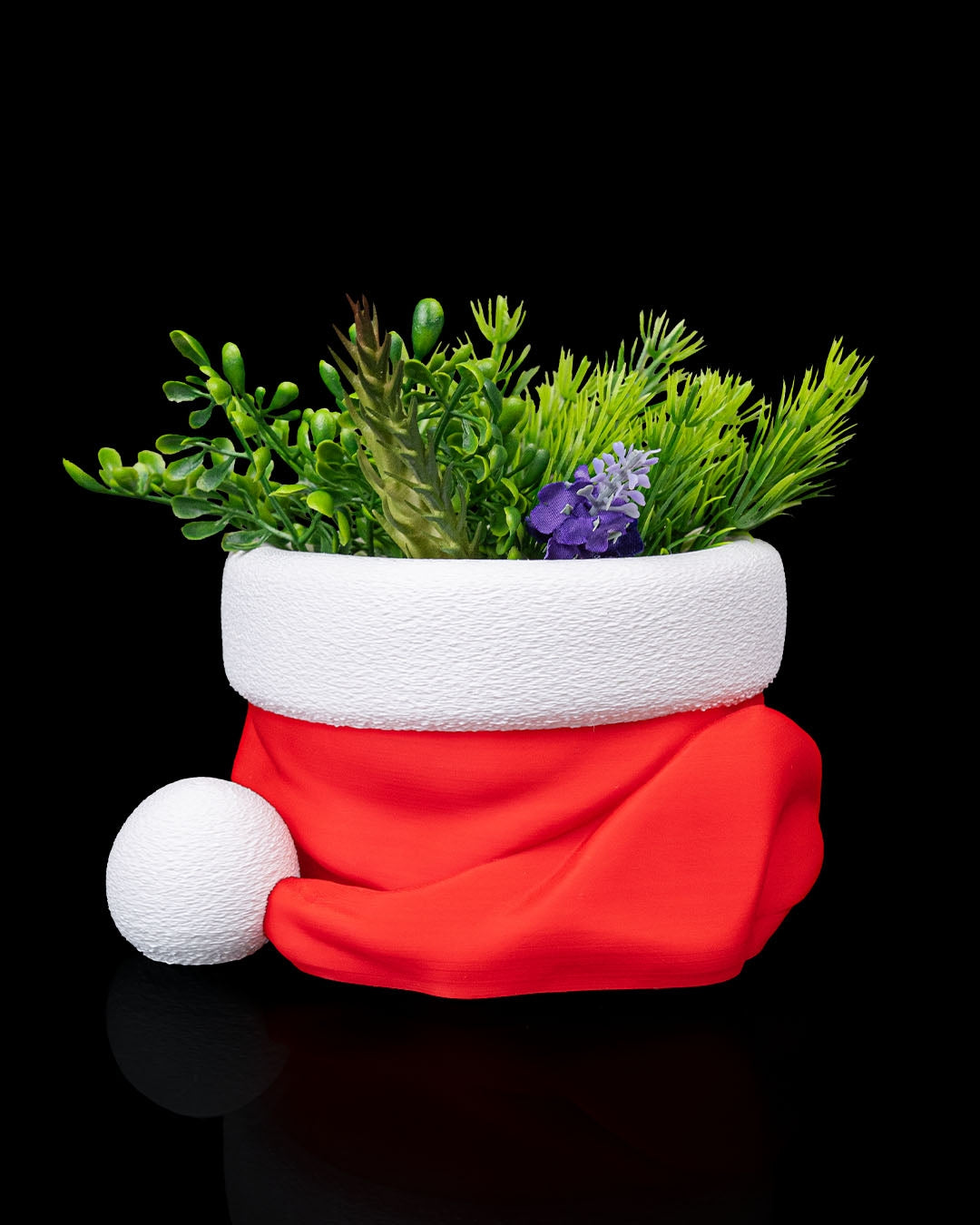 Santa’s Snack Hat Bowl – 3D Printed Christmas Decor | Festive Candy Bowl | Holiday Tabletop Accent (Made in India)