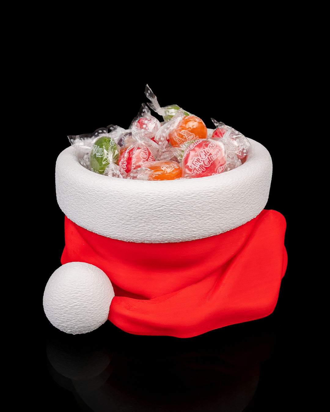 Santa’s Snack Hat Bowl – 3D Printed Christmas Decor | Festive Candy Bowl | Holiday Tabletop Accent (Made in India)