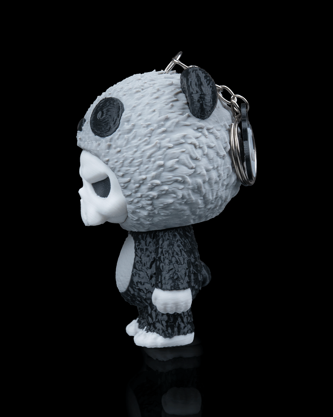 Skubbies Babuu Keychain – Panda Skull Collectible Figure | 3D Printed Character Toy