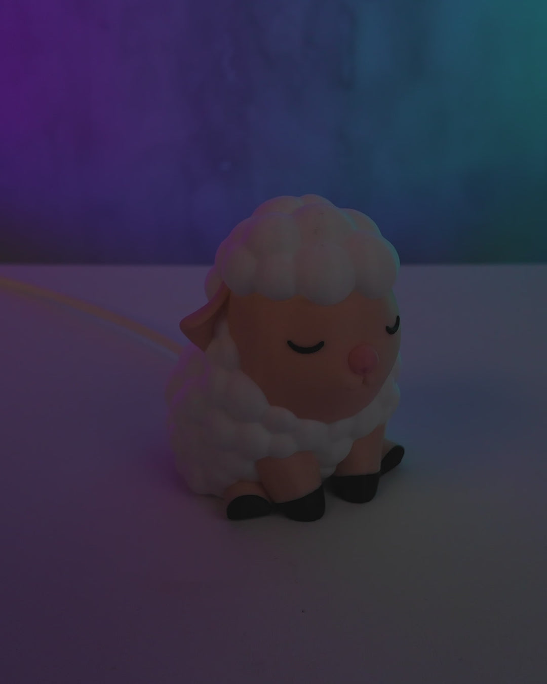 Dreaming Ewe Night Light | Cozy 3D Printed Sheep Table Lamp